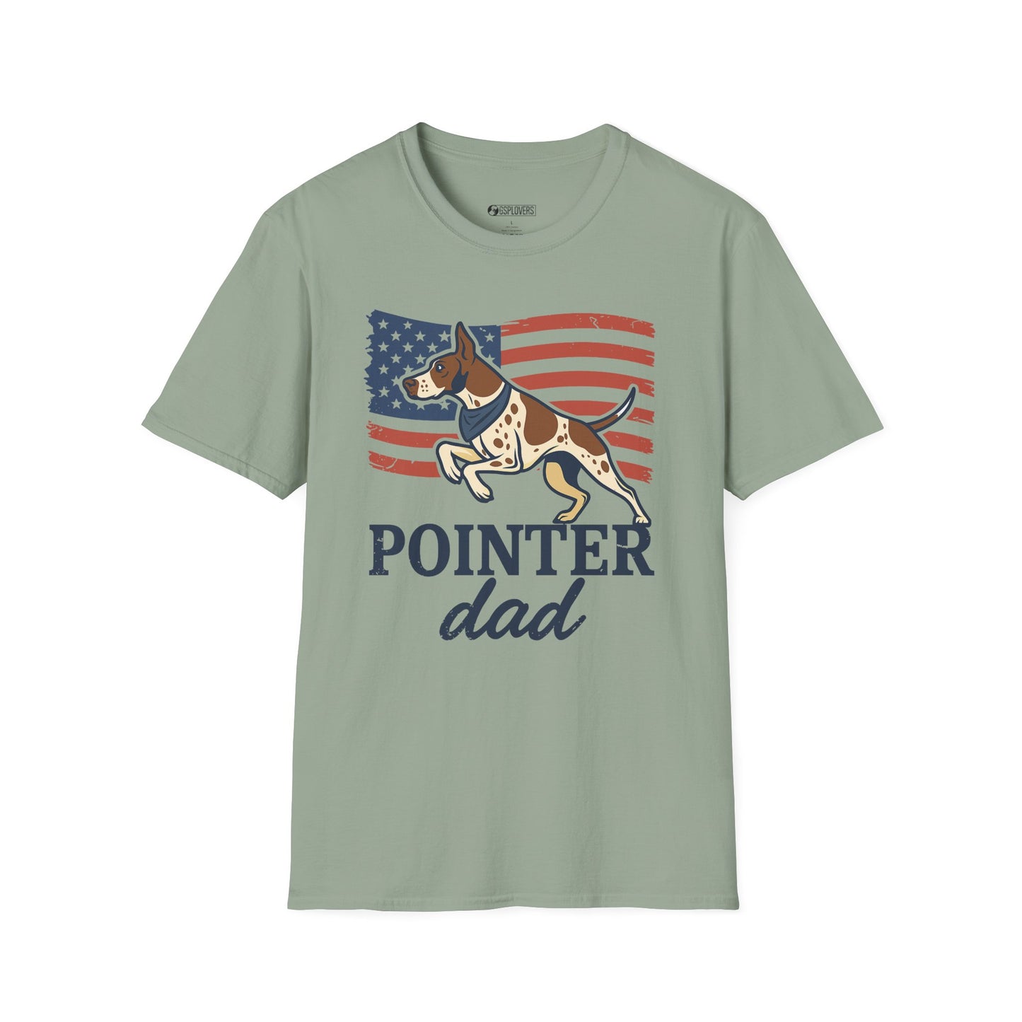 Patriotic Dog Dad T-Shirt