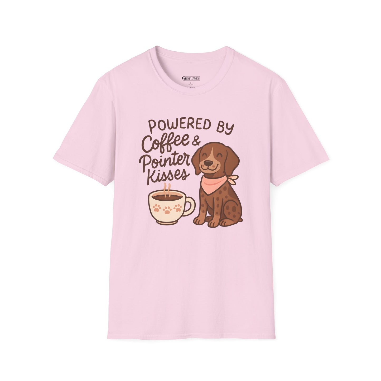 Powered by Coffee & Pointer Kisses Tee