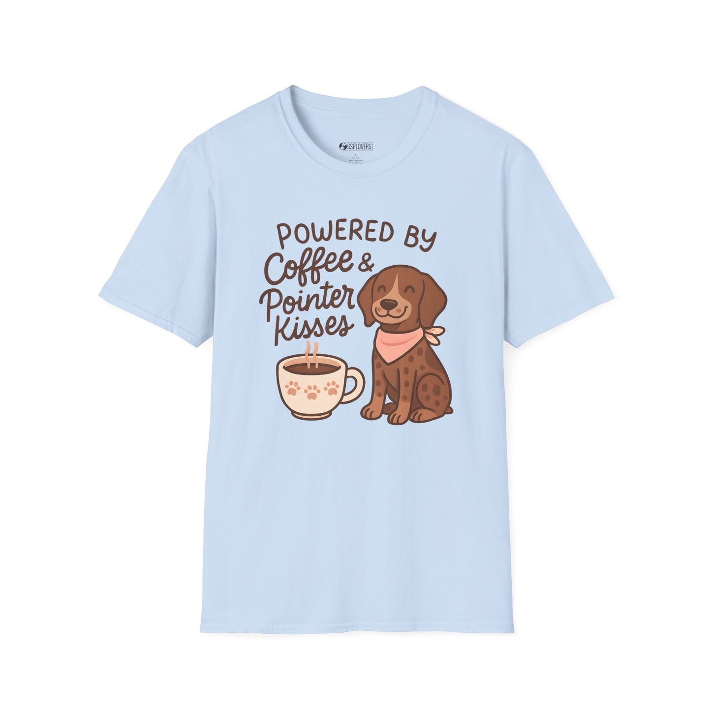 Powered by Coffee & Pointer Kisses Tee