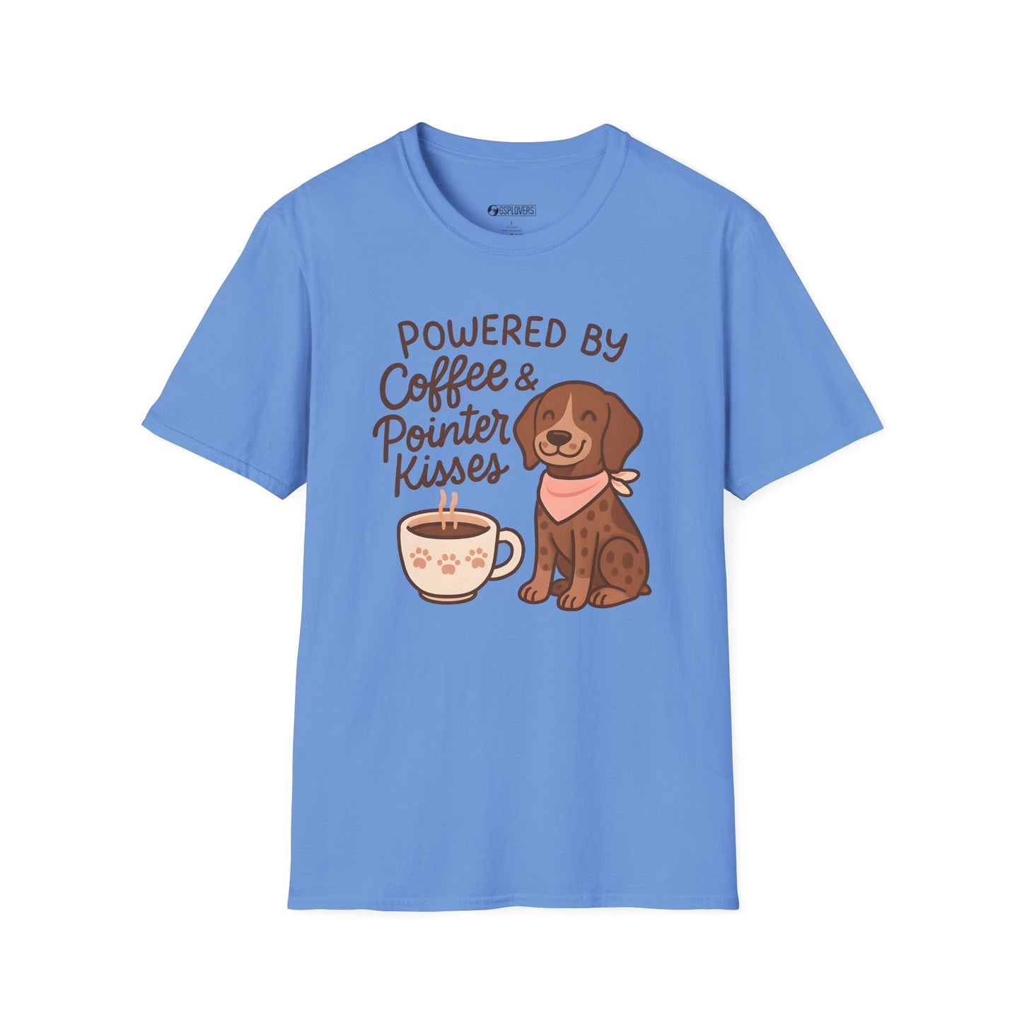 Powered by Coffee & Pointer Kisses Tee