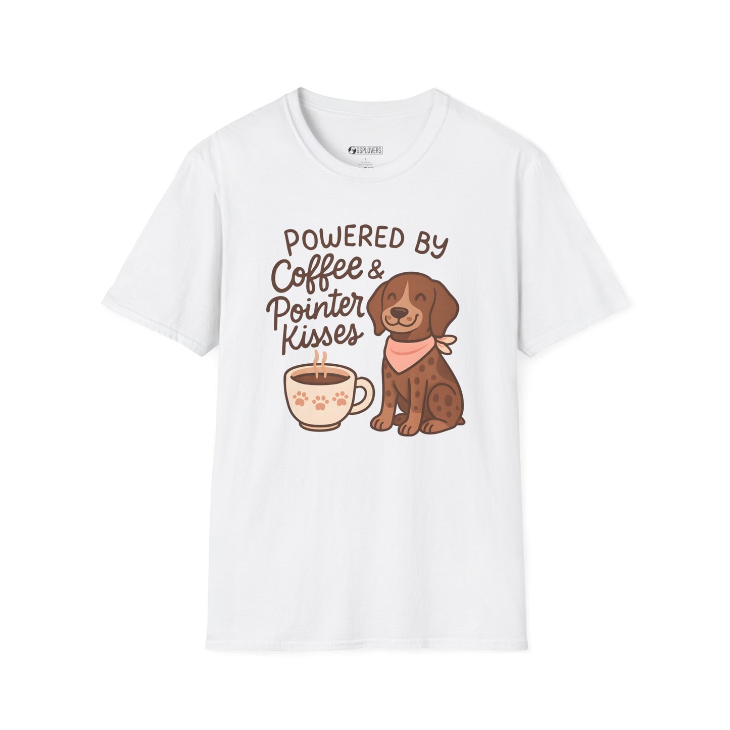 Powered by Coffee & Pointer Kisses Tee