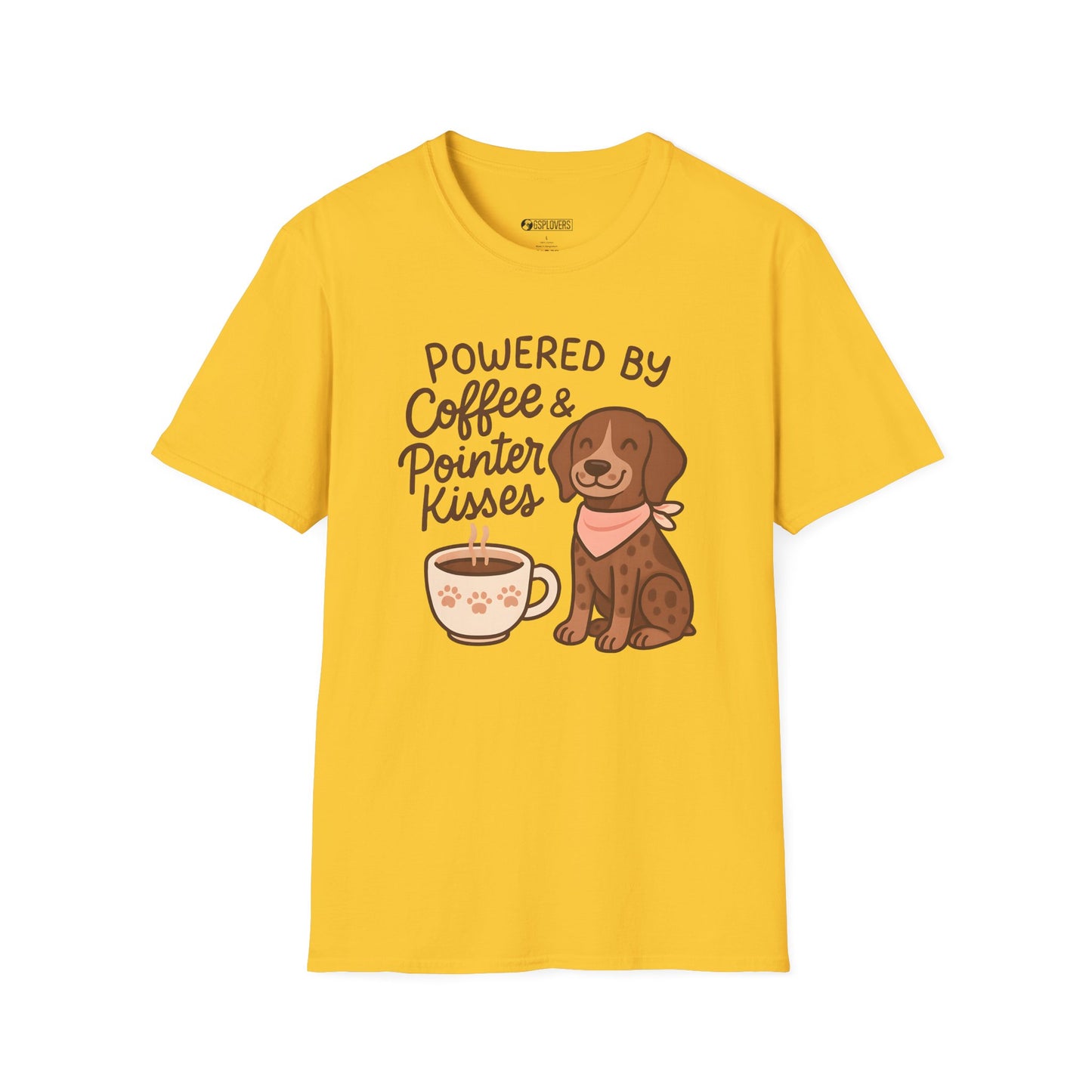 Powered by Coffee & Pointer Kisses Tee