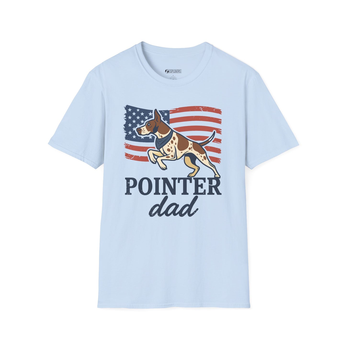 Patriotic Dog Dad T-Shirt
