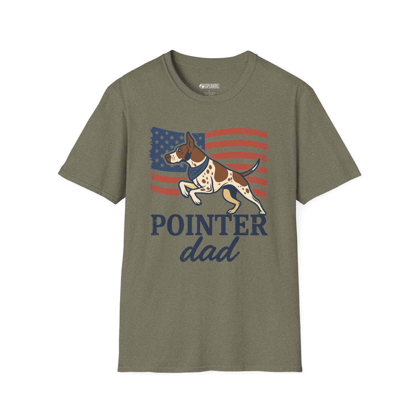 Patriotic Dog Dad T-Shirt