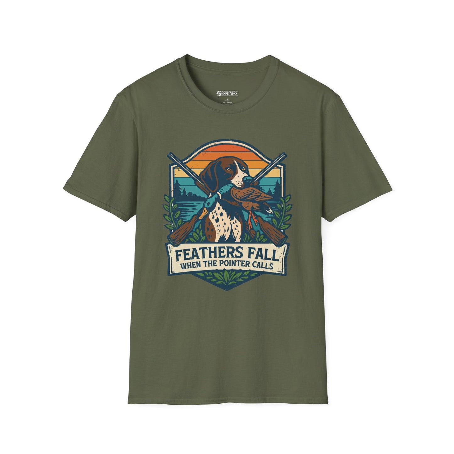 Feathers Fall Hunting T-Shirt