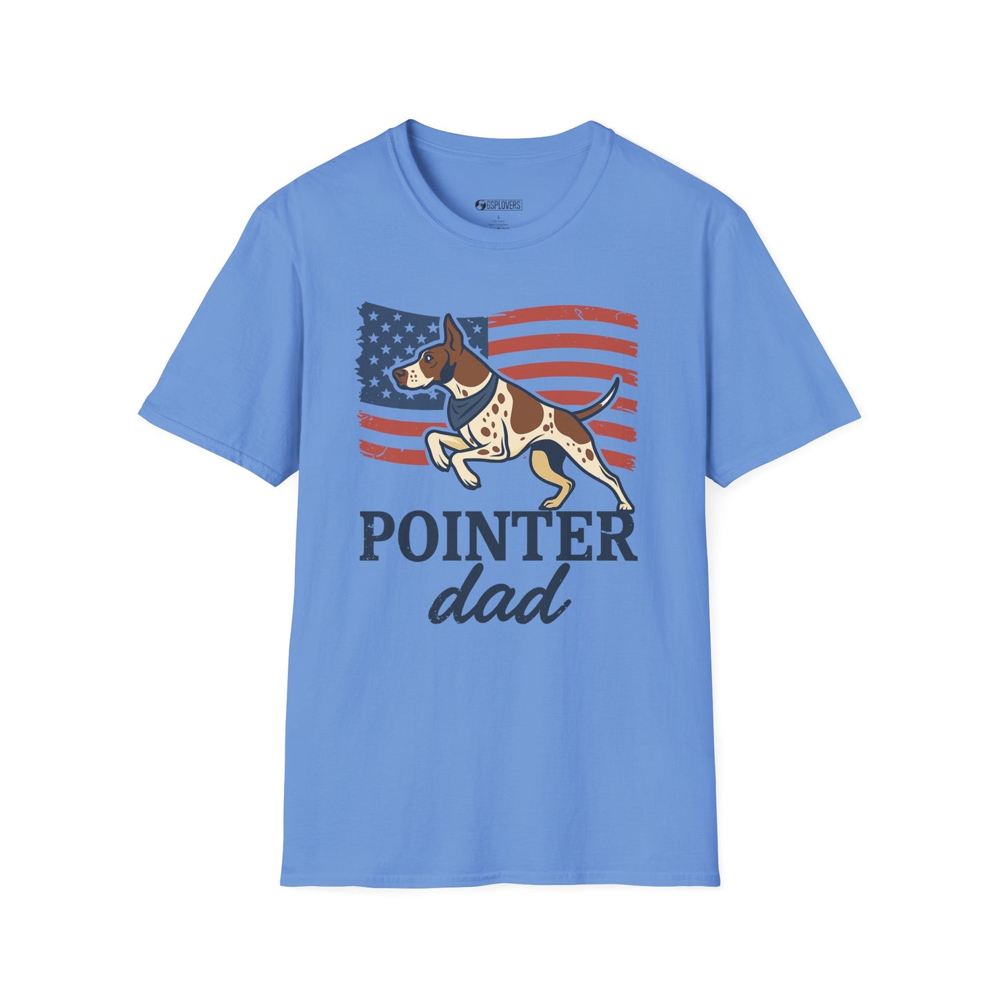 Patriotic Dog Dad T-Shirt