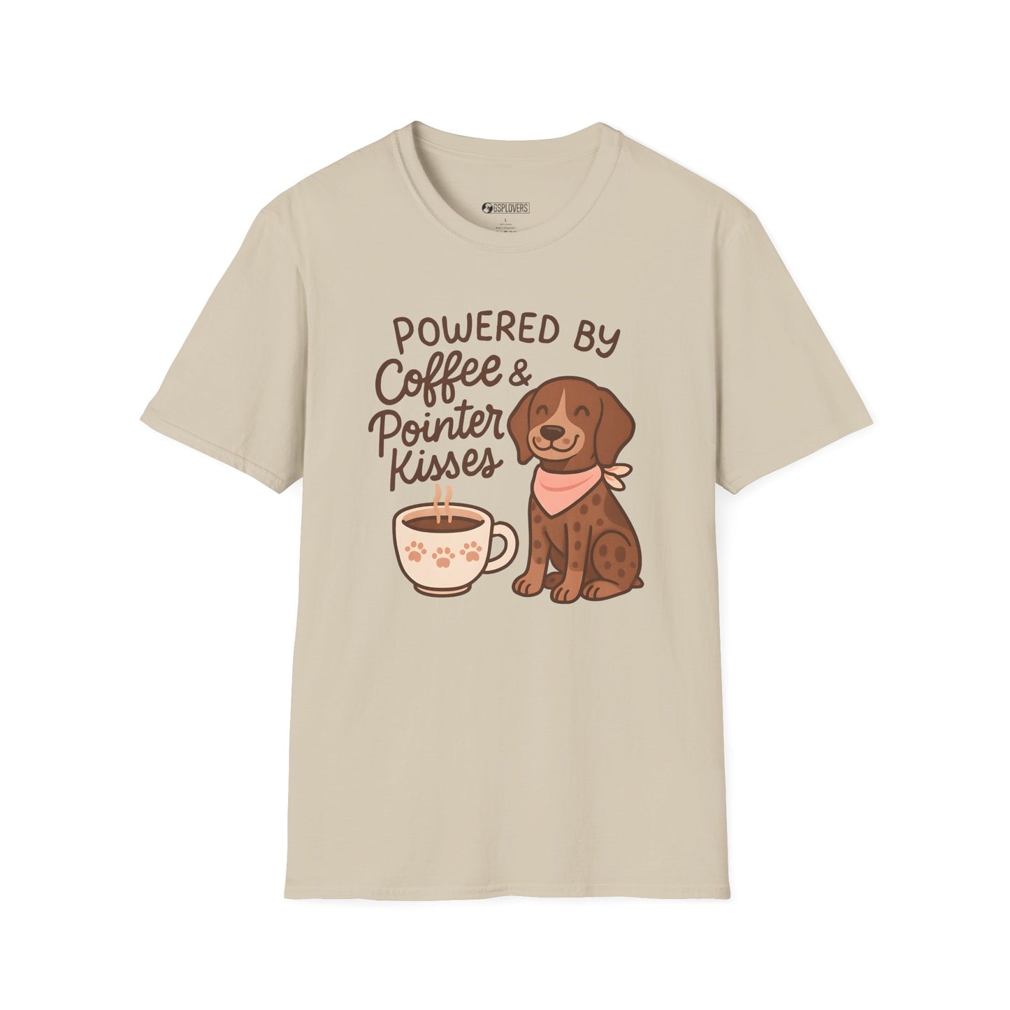 Powered by Coffee & Pointer Kisses Tee
