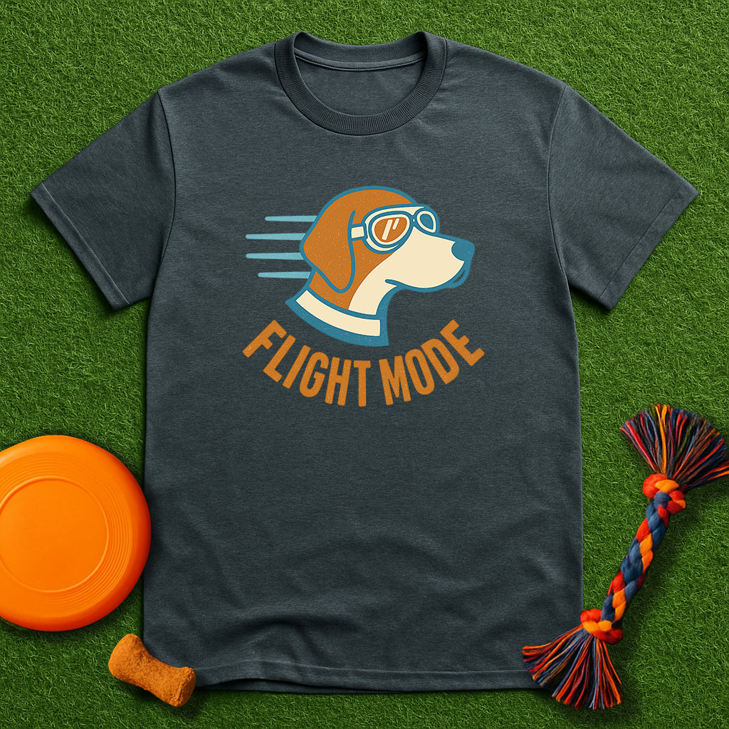 Dog Lover's Flight Mode T-Shirt