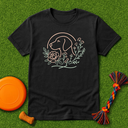 Dog Lover's Floral GSP T-Shirt