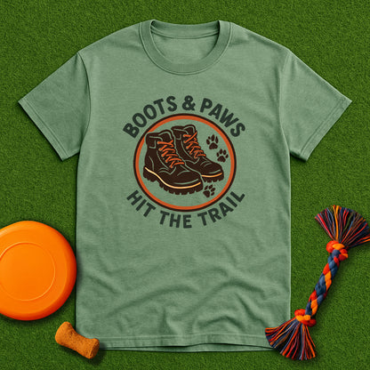 Boots & Paws Hit the Trail GSP T-Shirt