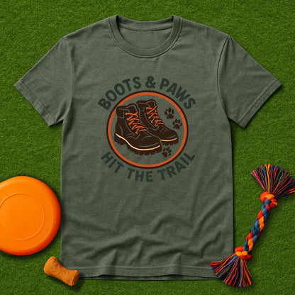Boots & Paws Hit the Trail GSP T-Shirt