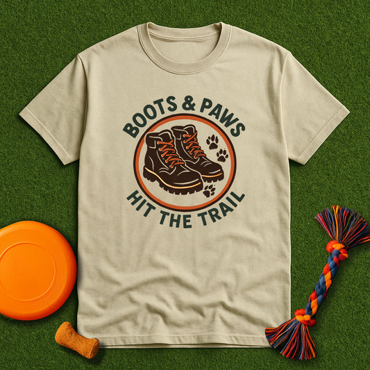 Boots & Paws Hit the Trail GSP T-Shirt