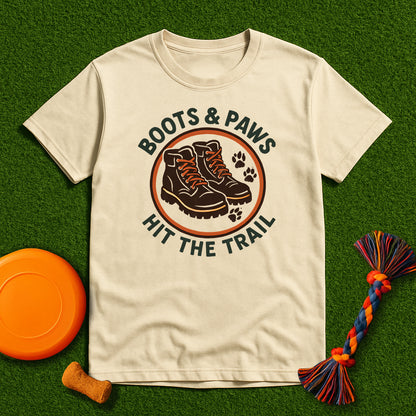 Boots & Paws Hit the Trail GSP T-Shirt