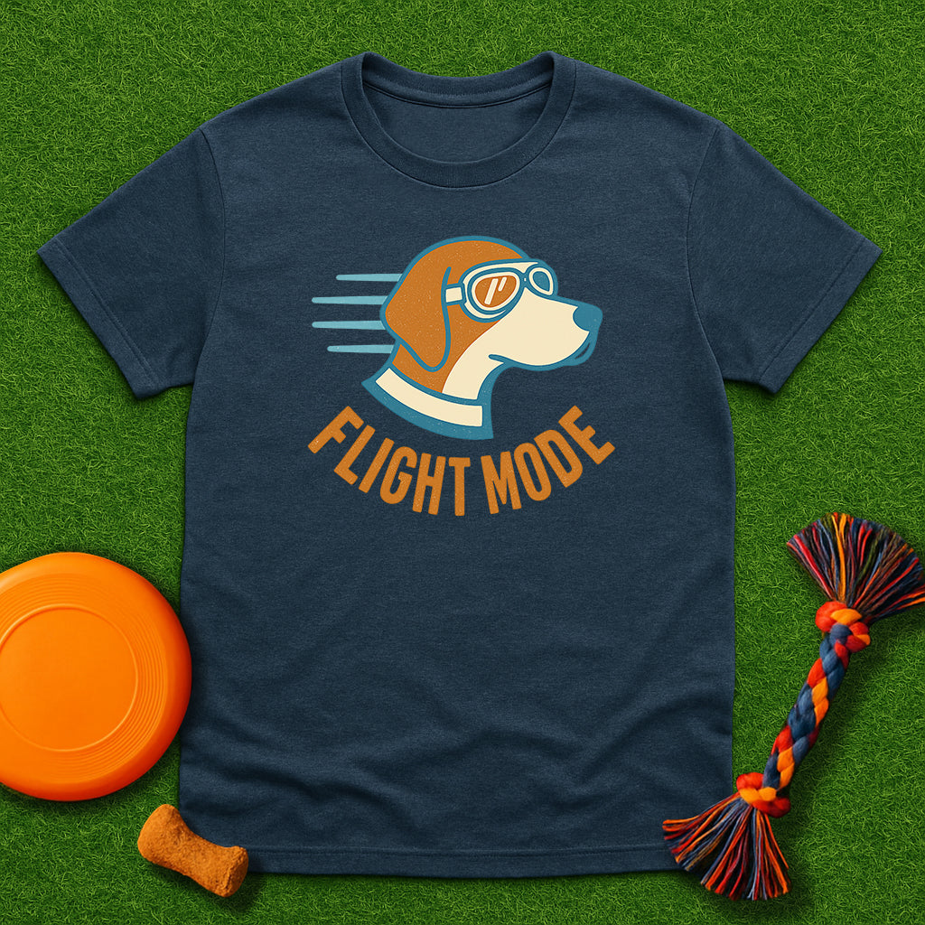 Dog Lover's Flight Mode T-Shirt