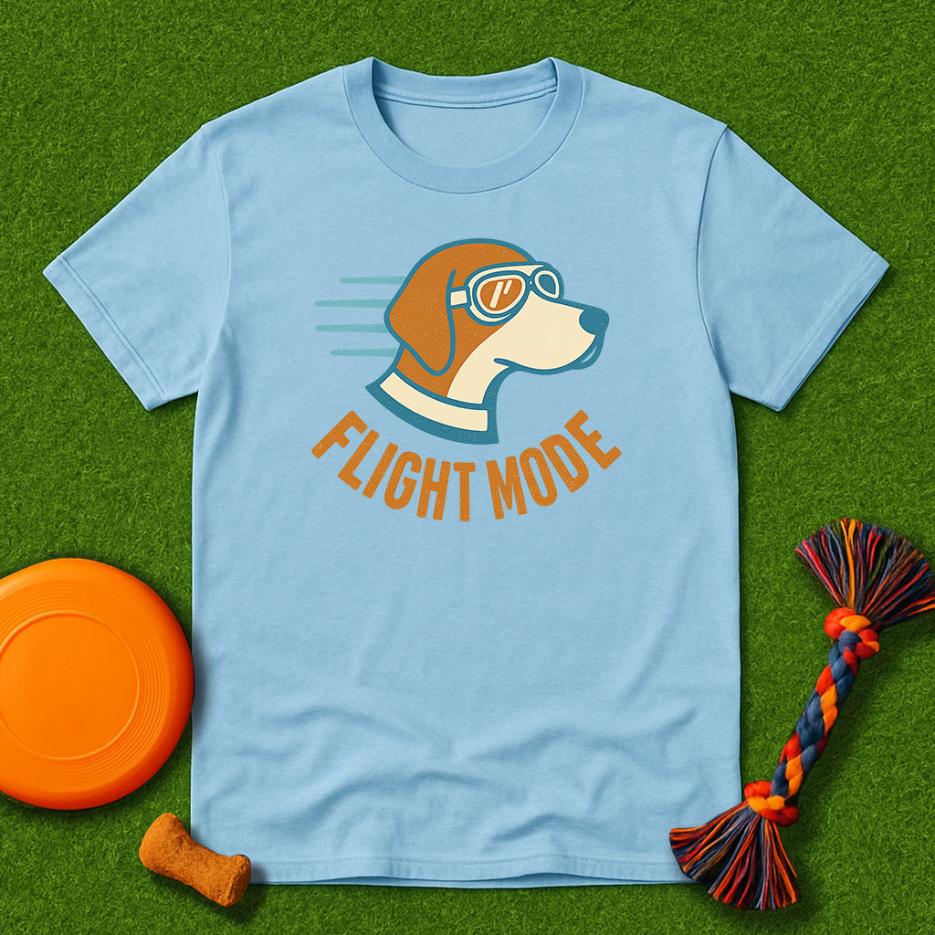 Dog Lover's Flight Mode T-Shirt