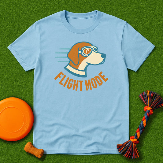 Dog Lover's Flight Mode T-Shirt