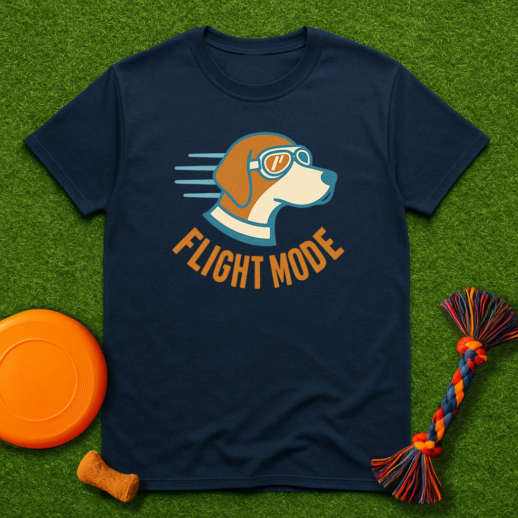 Dog Lover's Flight Mode T-Shirt