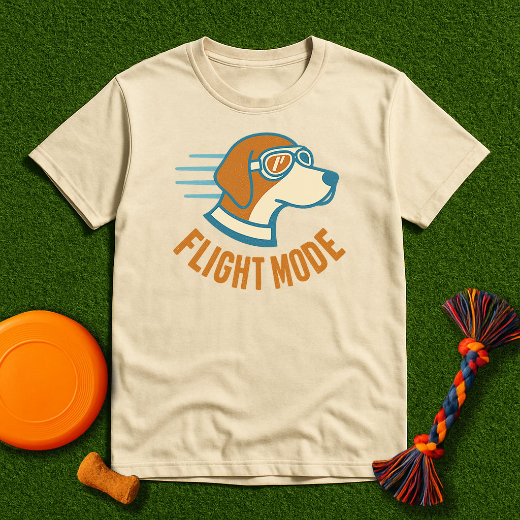 Dog Lover's Flight Mode T-Shirt