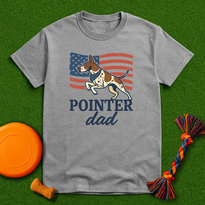 Patriotic Pointer Dog Dad T-Shirt